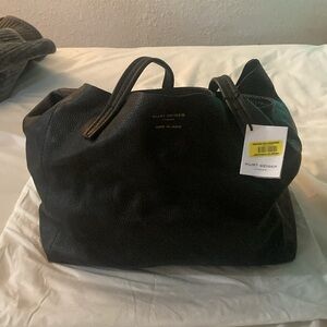 Black leather Tote. Kurt Geiger violet tote